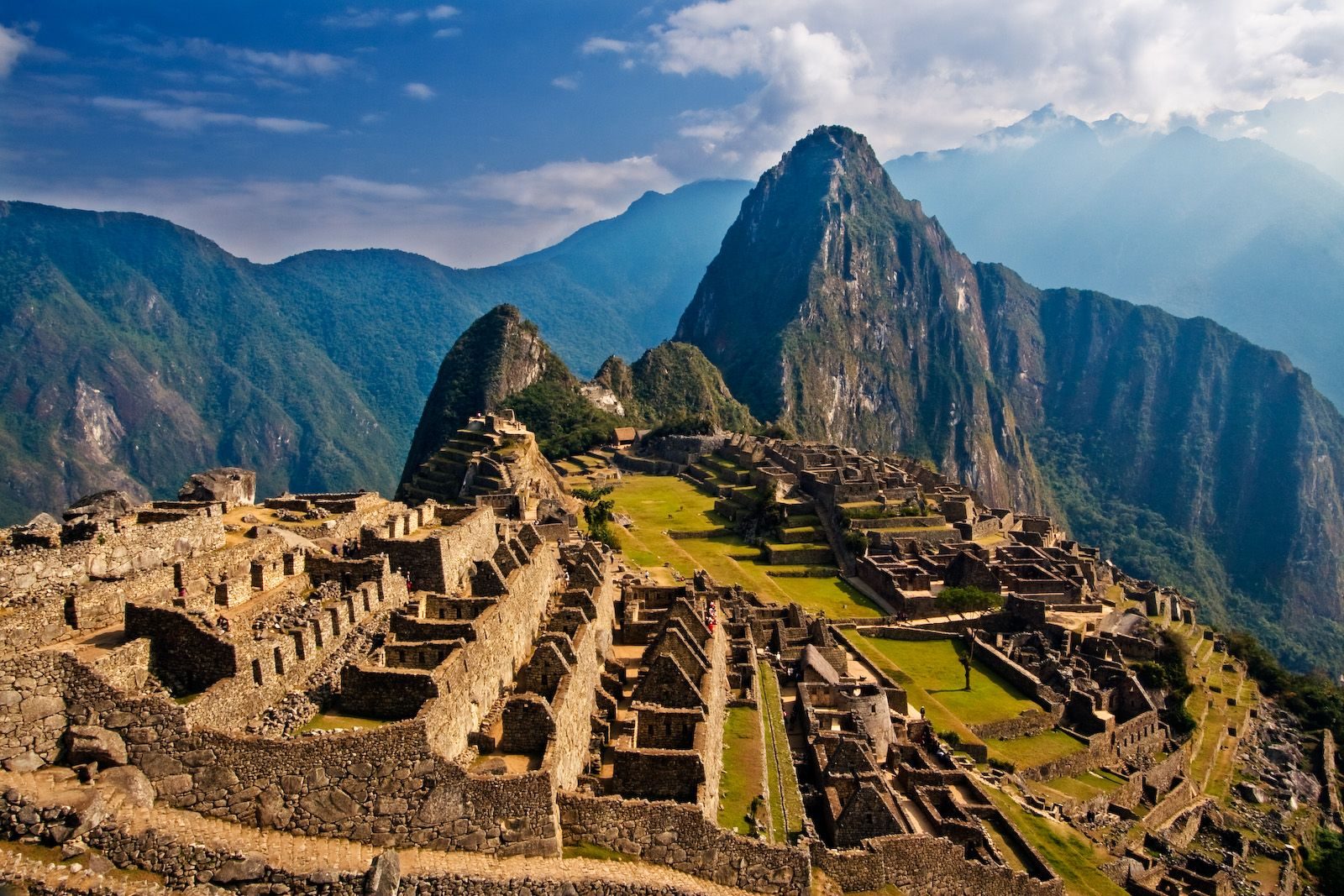 Machu Picchu, the Inca citadel high in the Andes