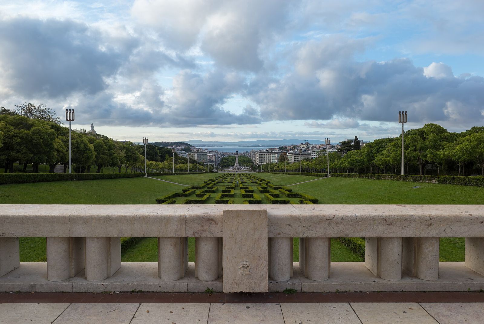 Lisbon's Parque Eduardo VII completely empty during the COVID-19 lockdown, 2020