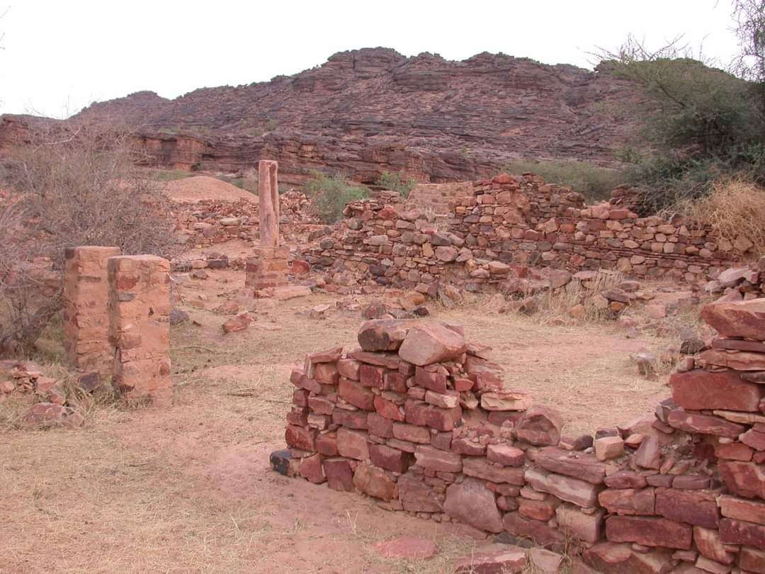 The ruins of Aoudaghost in Mauritania — the great Saharan trading town at the northern edge of the Ghana Empire