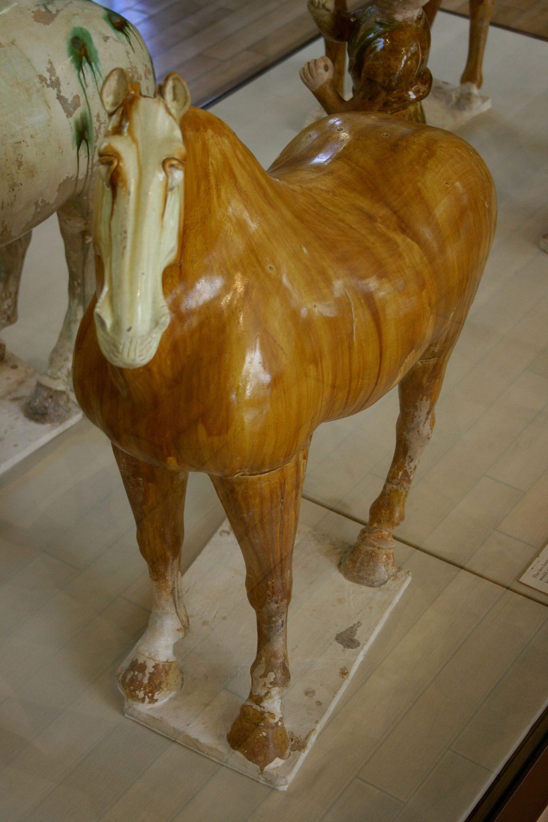 Tang dynasty tomb figures in the British Museum — pottery guardians of a 7th–9th century Chinese tomb
