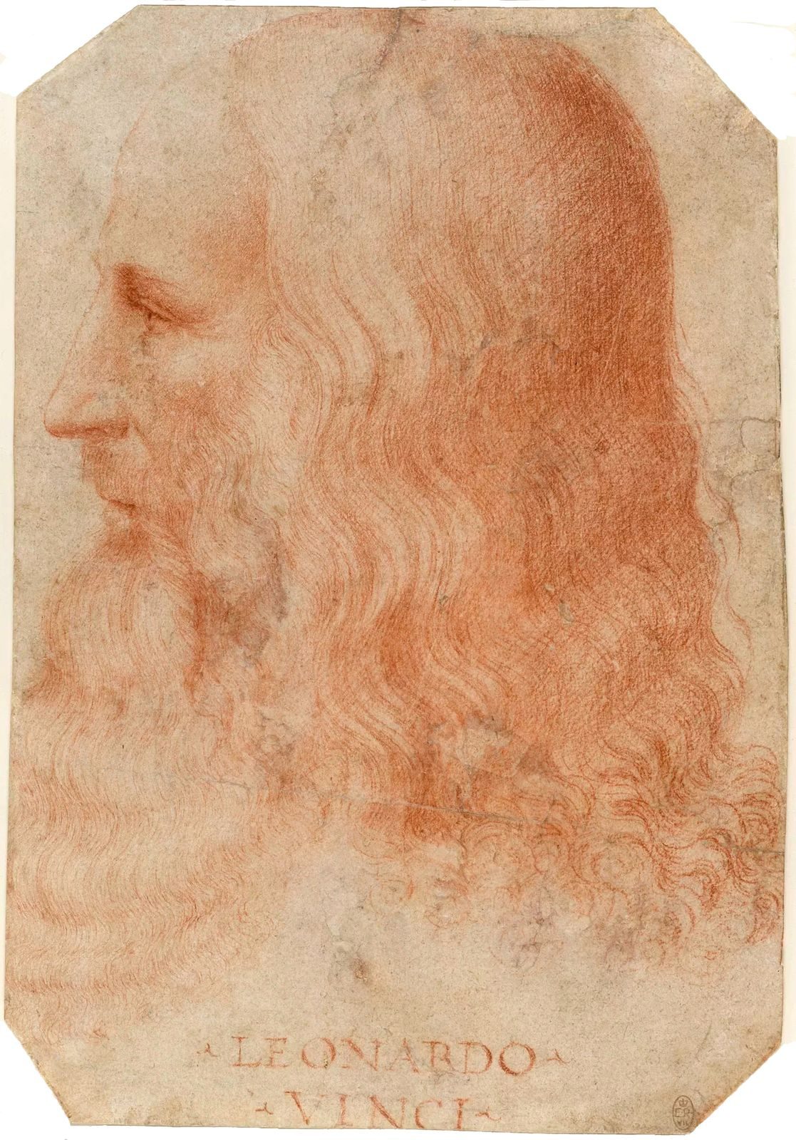 Portrait of Leonardo da Vinci, attributed to his pupil Francesco Melzi