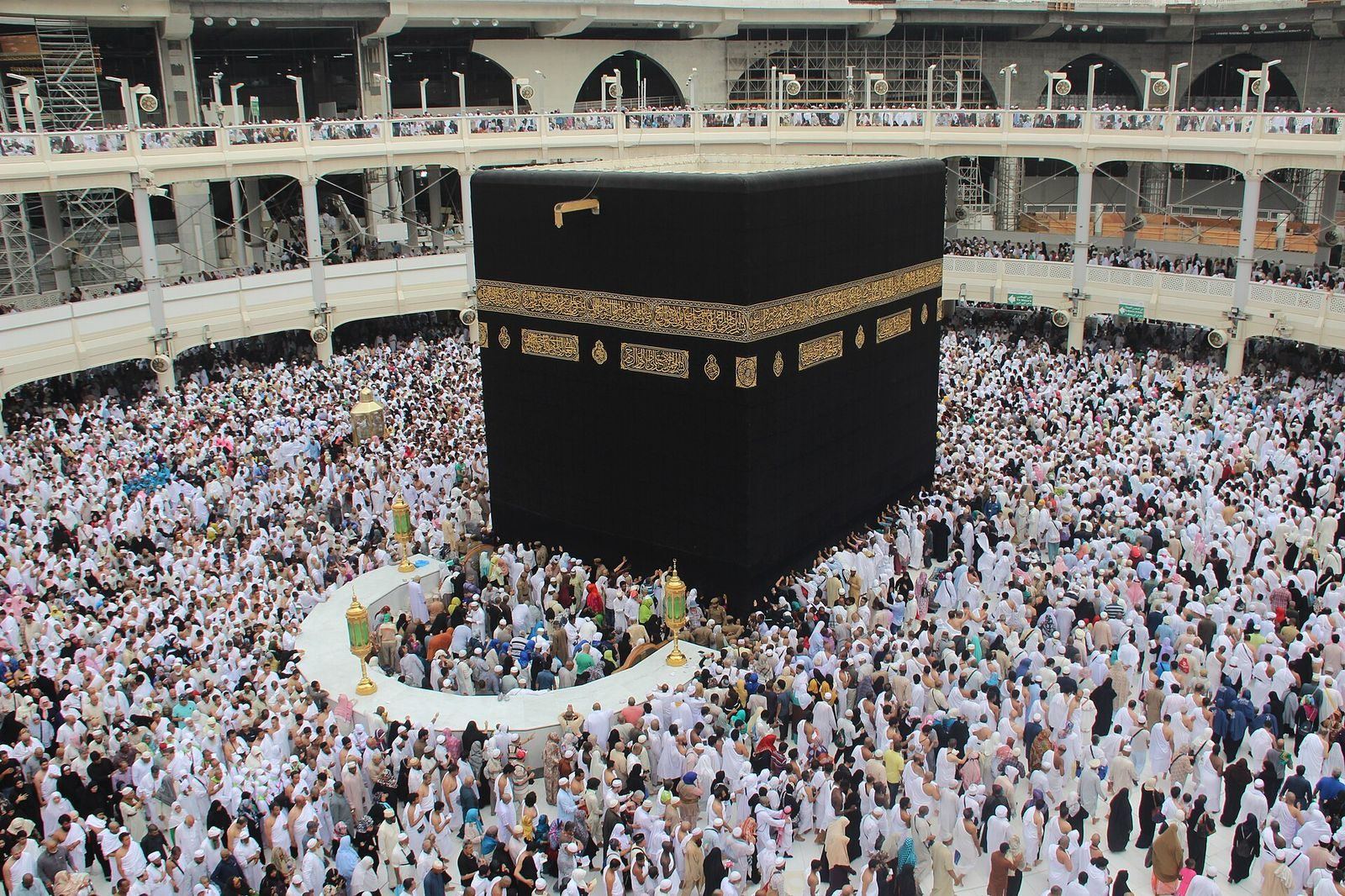 The Kaaba in Mecca, the holiest site in Islam