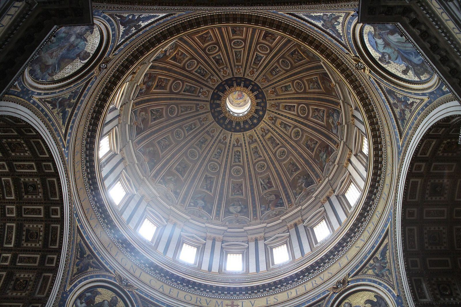 Artist's vision of two millennia of Christianity, from candlelit basilicas to Gothic spires