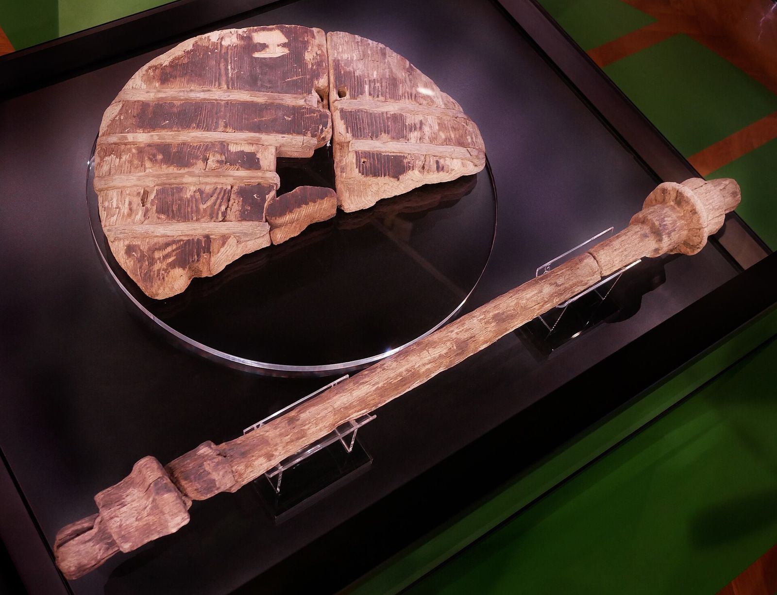The Ljubljana Marshes wheel with its axle — the oldest wooden wheel ever found