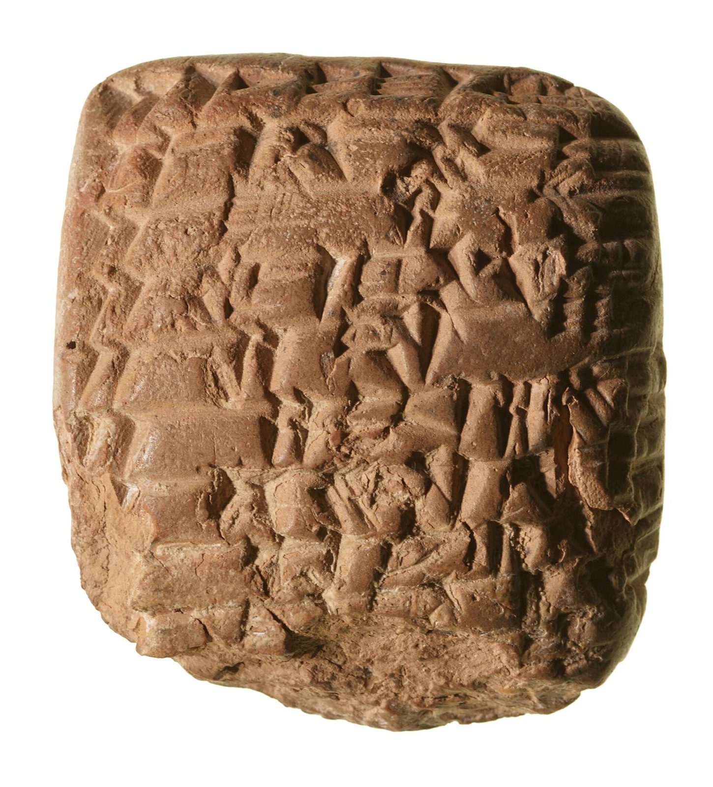 Une tablette d'argile cunéiforme en akkadien, de l'ancienne Mésopotamie