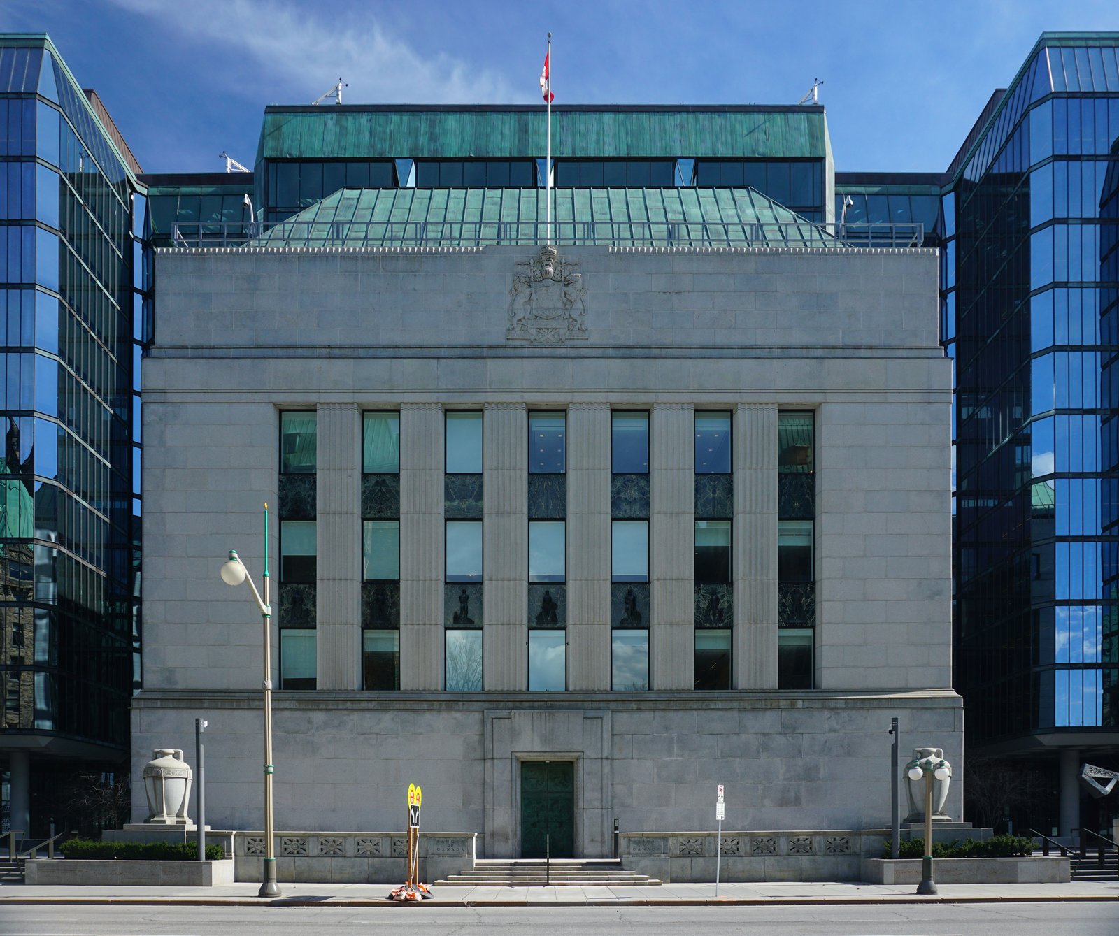 The Bank of Canada headquarters on Wellington Street, Ottawa.