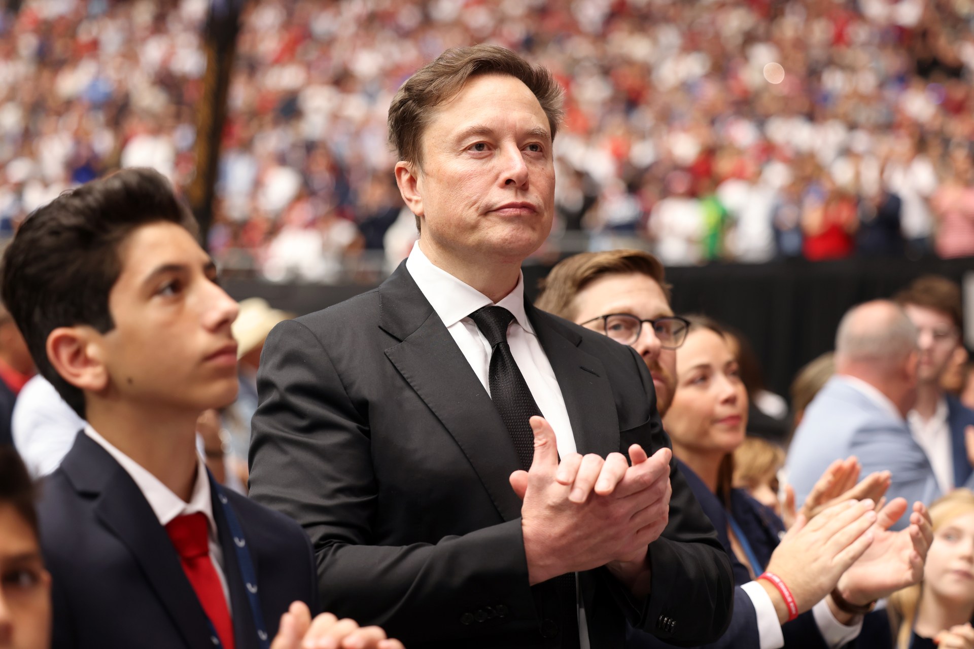 Elon Musk, the billionaire who has spent $366 million on the 2026 US midterm elections, photographed in 2025.