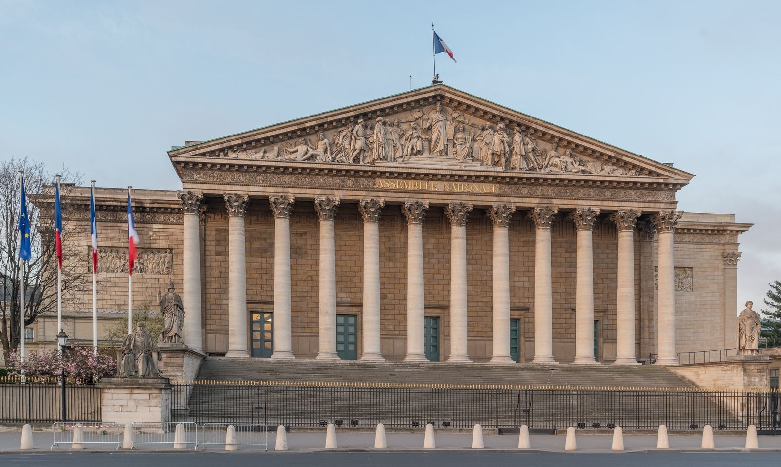 Le palais Bourbon à Paris, siège de l'Assemblée nationale