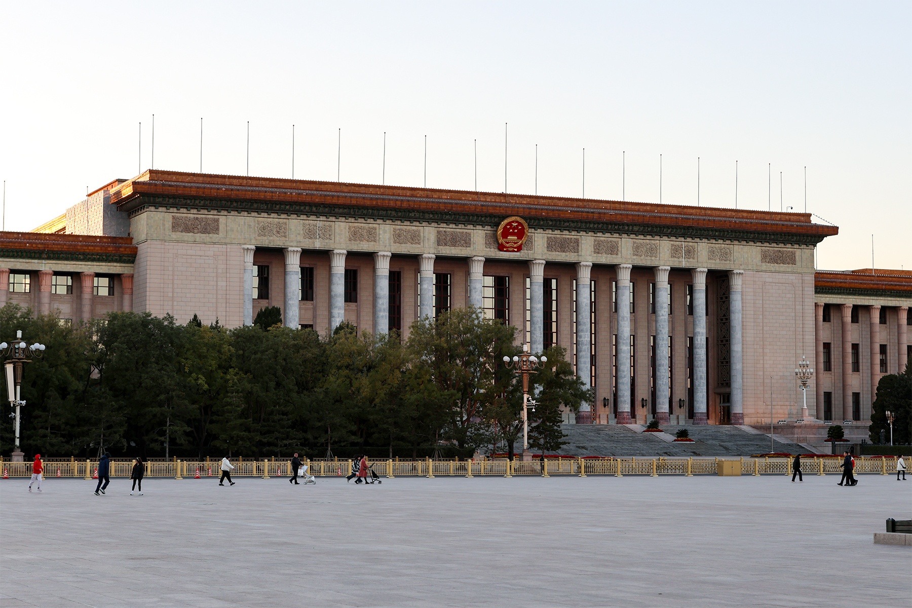 The Great Hall of the People in Beijing, where the Communist Party's fifth plenum concluded its four-day session
