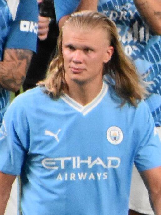 Erling Haaland sous le maillot bleu ciel de Manchester City
