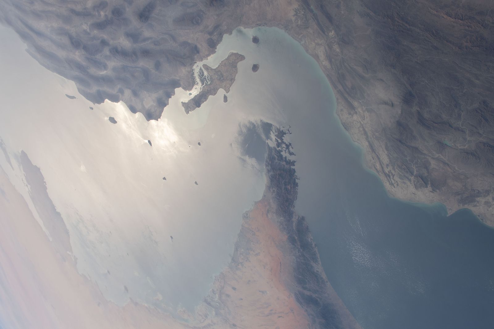 Le détroit d'Ormuz vu depuis l'espace