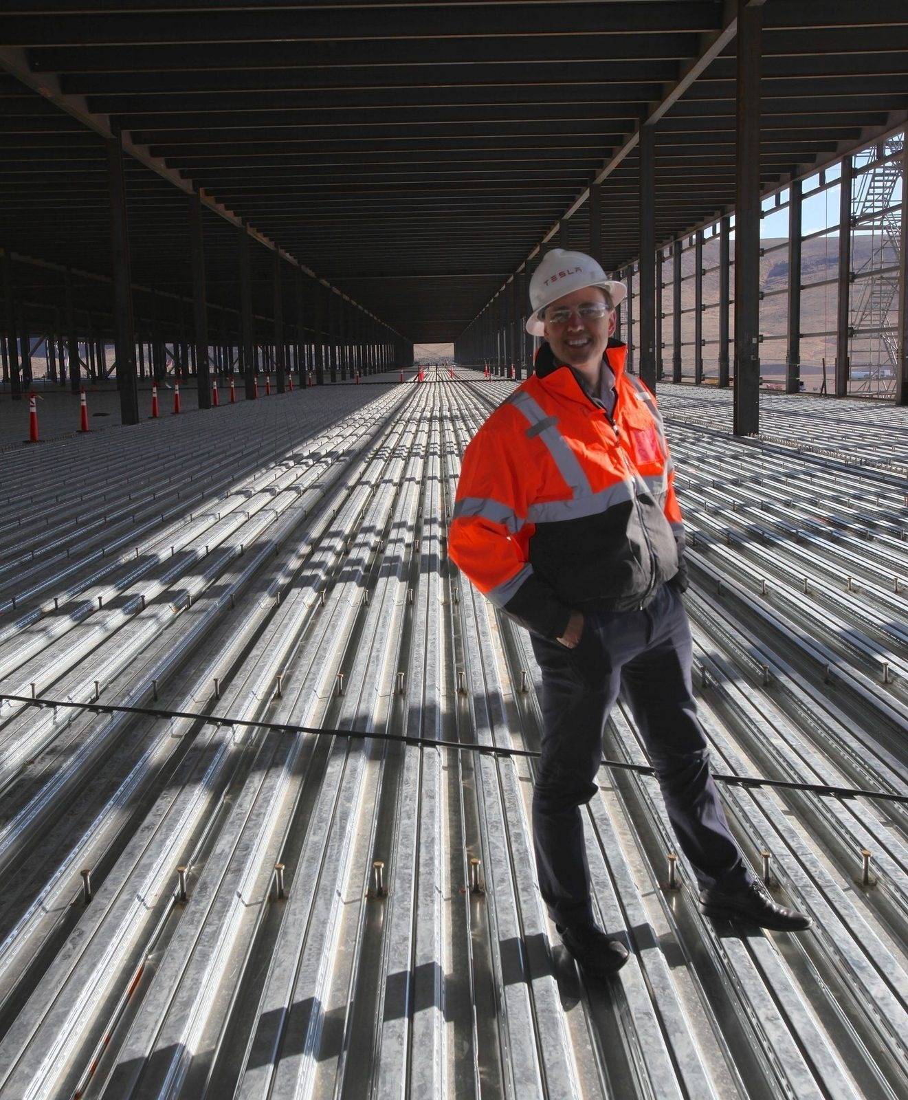 Une gigafactory de batteries en construction