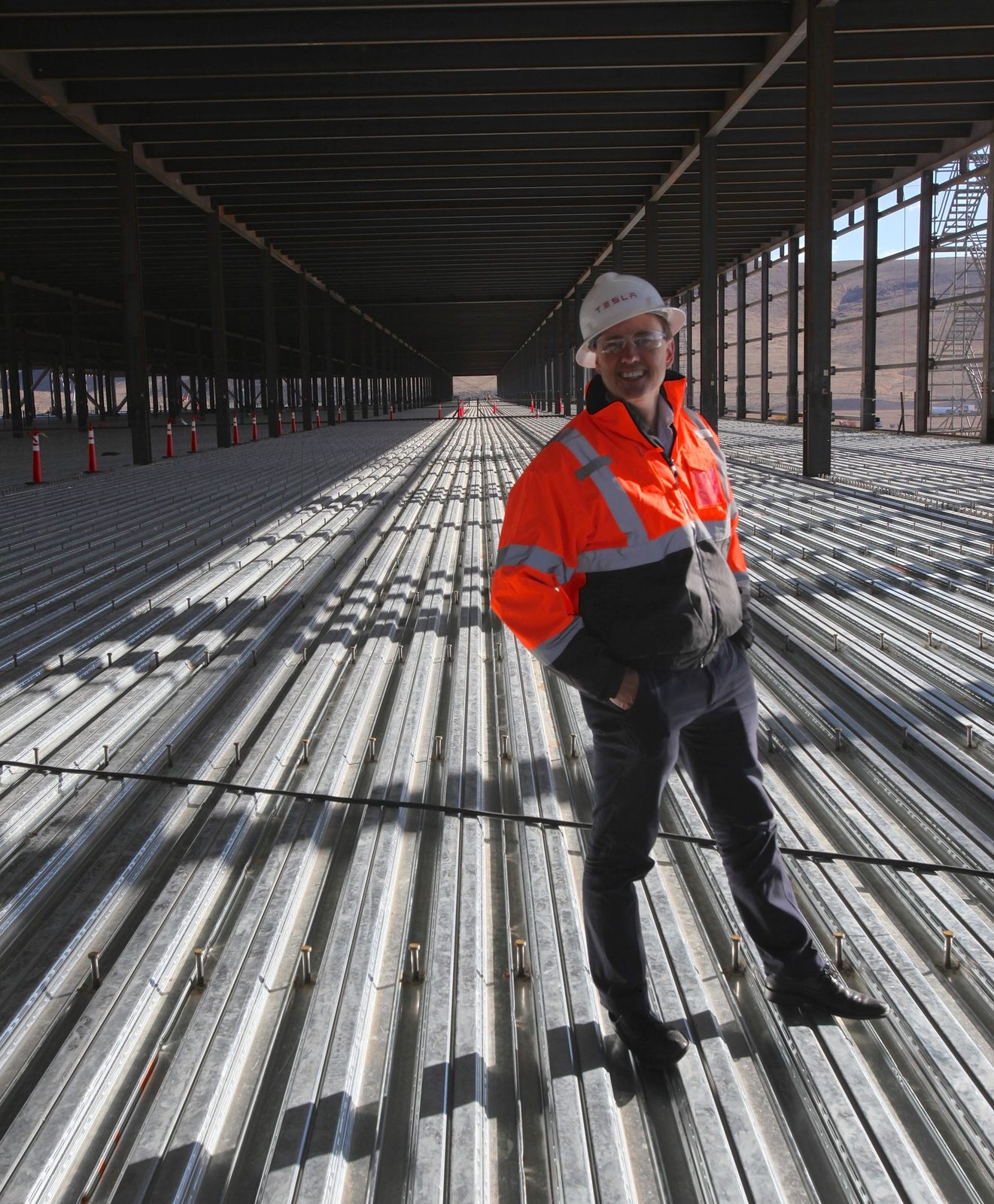 Une gigafactory de batteries en construction