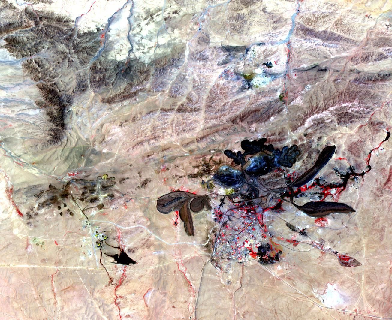 An open-pit rare earth mine