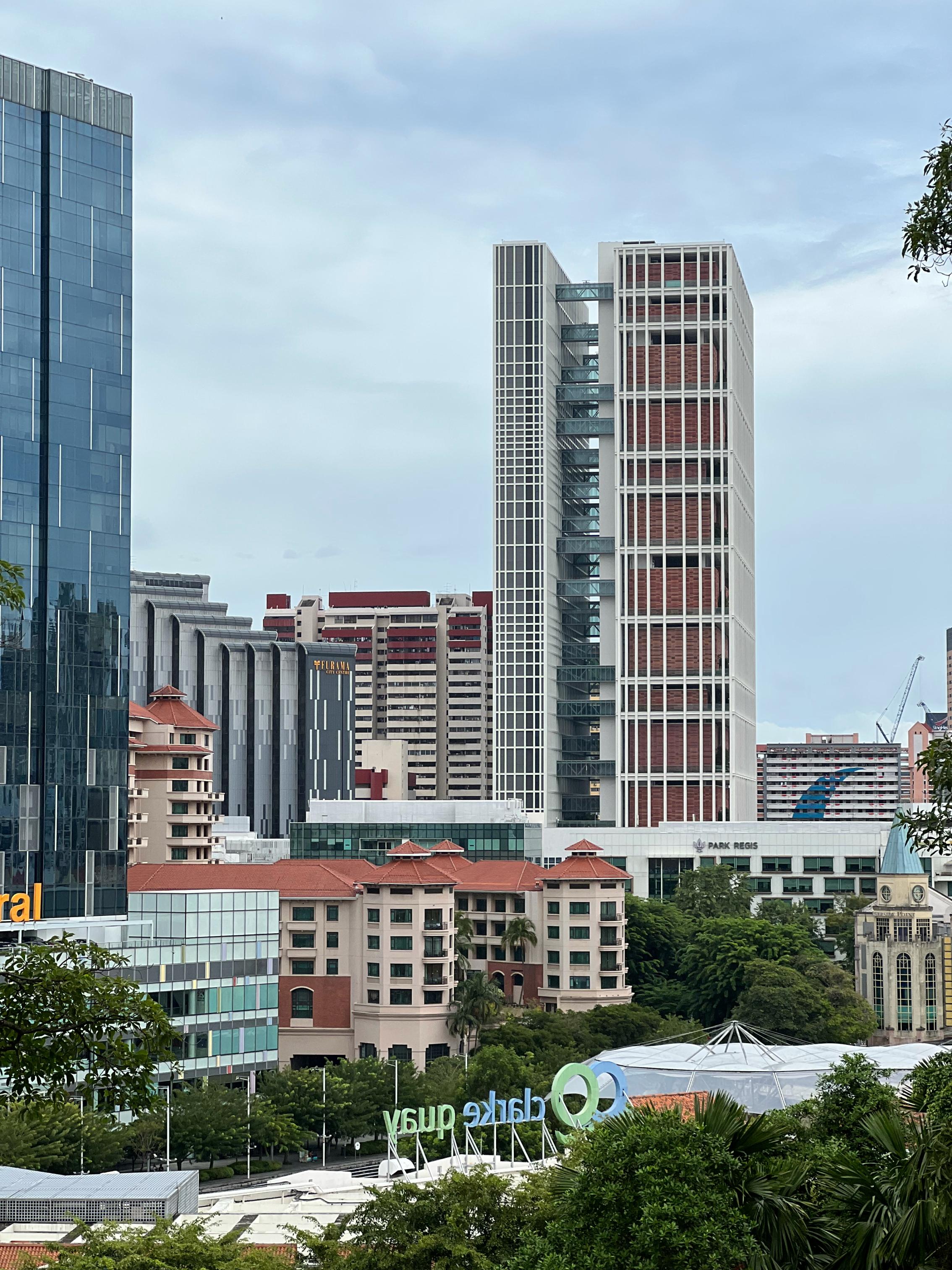 La tour des tribunaux d'État de Singapour, où se déroule le procès pénal Hyflux.
